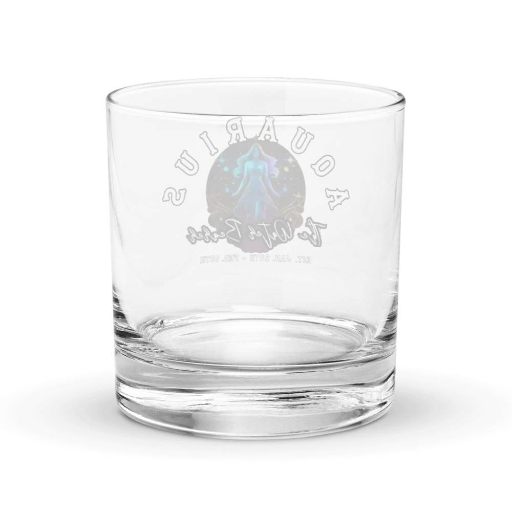 Aquarius - Zodiac Rocks Glass product image (4)