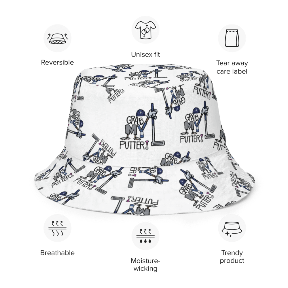 Grab My Putter Reversible Bucket Hat: Large Logo product image (7)
