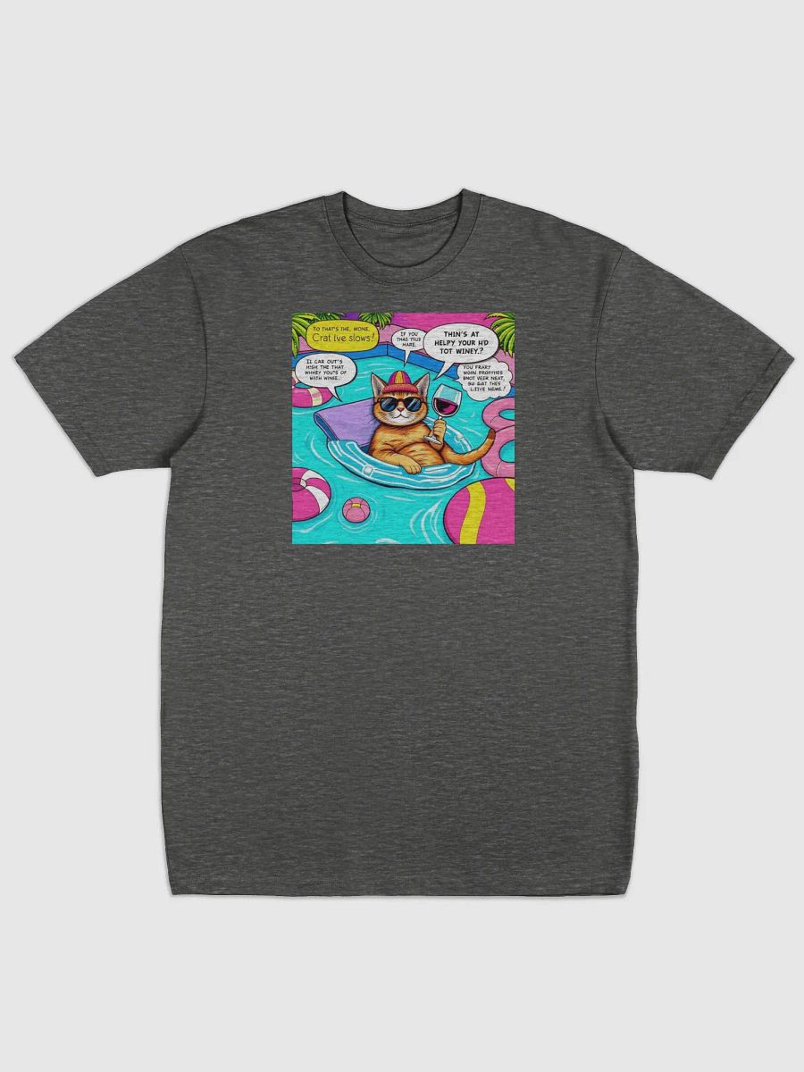 Wine Cat Pool Day Tee product image (18)