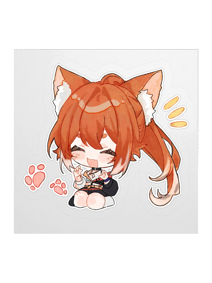 Kitzumii chibi! (eyes closed) [Sticker] product image (1)