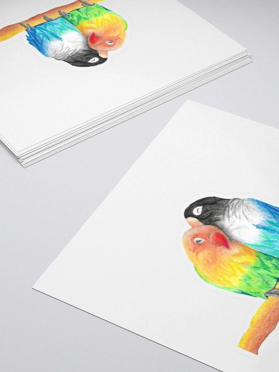 Lovebirds Drawing Sticker product image (12)
