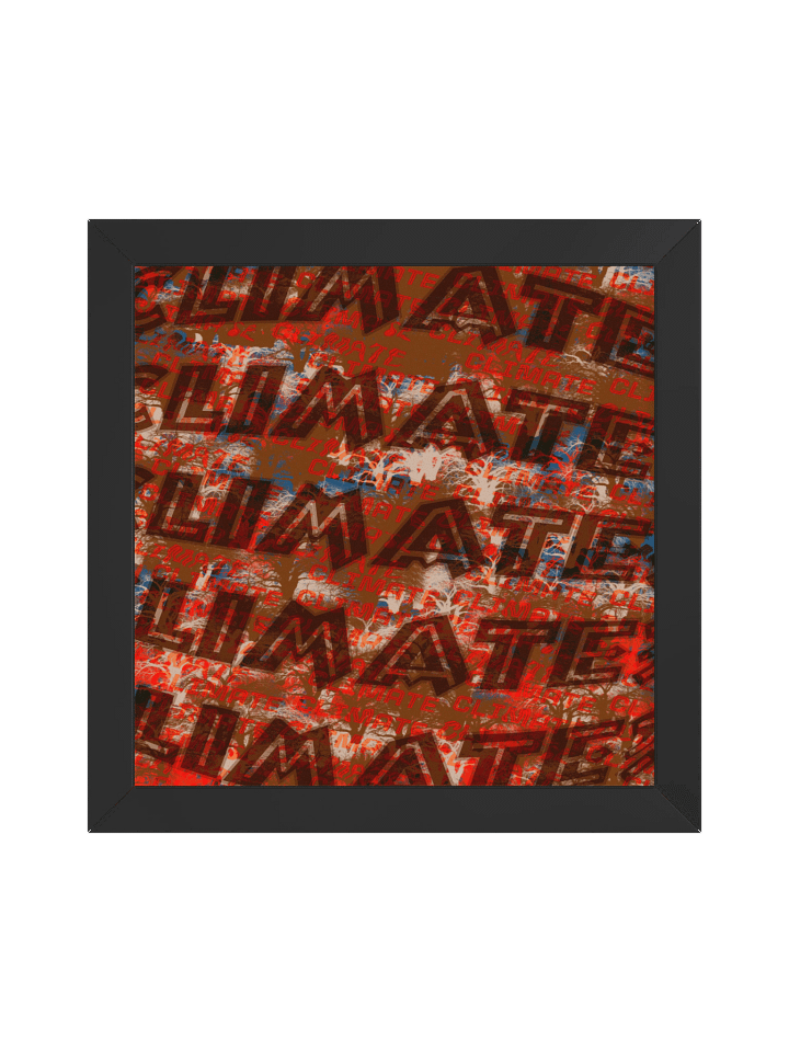 Scared For The Climate - Framed Print product image (1)