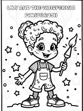 Lily and the Whispering Paintbrush' Coloring Book product image (3)