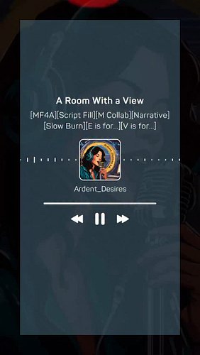 Music…books…k-ink. Oh my 😏

Dropping to Reddit July 3 

[MF4A][Script Fill] A Room with a View [M Collab][ABCs of K*nks Colla...