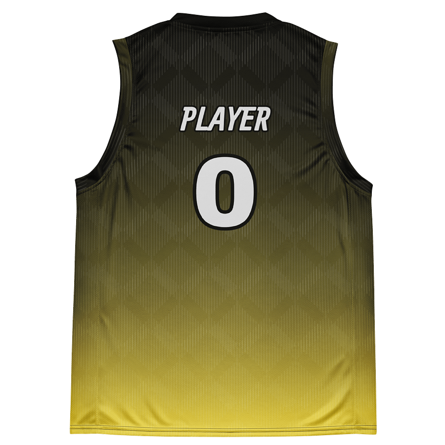 Black and Yellow Unisex Basketball Jersey | KingMafiaGaming product image (4)