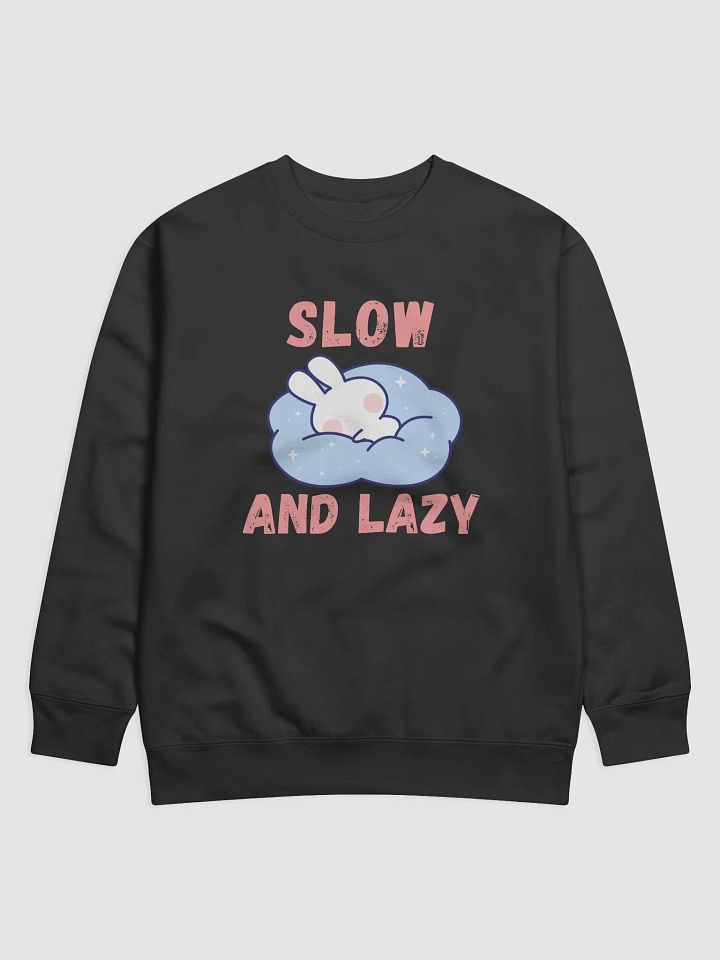 Slow and lazy. A cute sweatshirt design for lazy people. product image (1)
