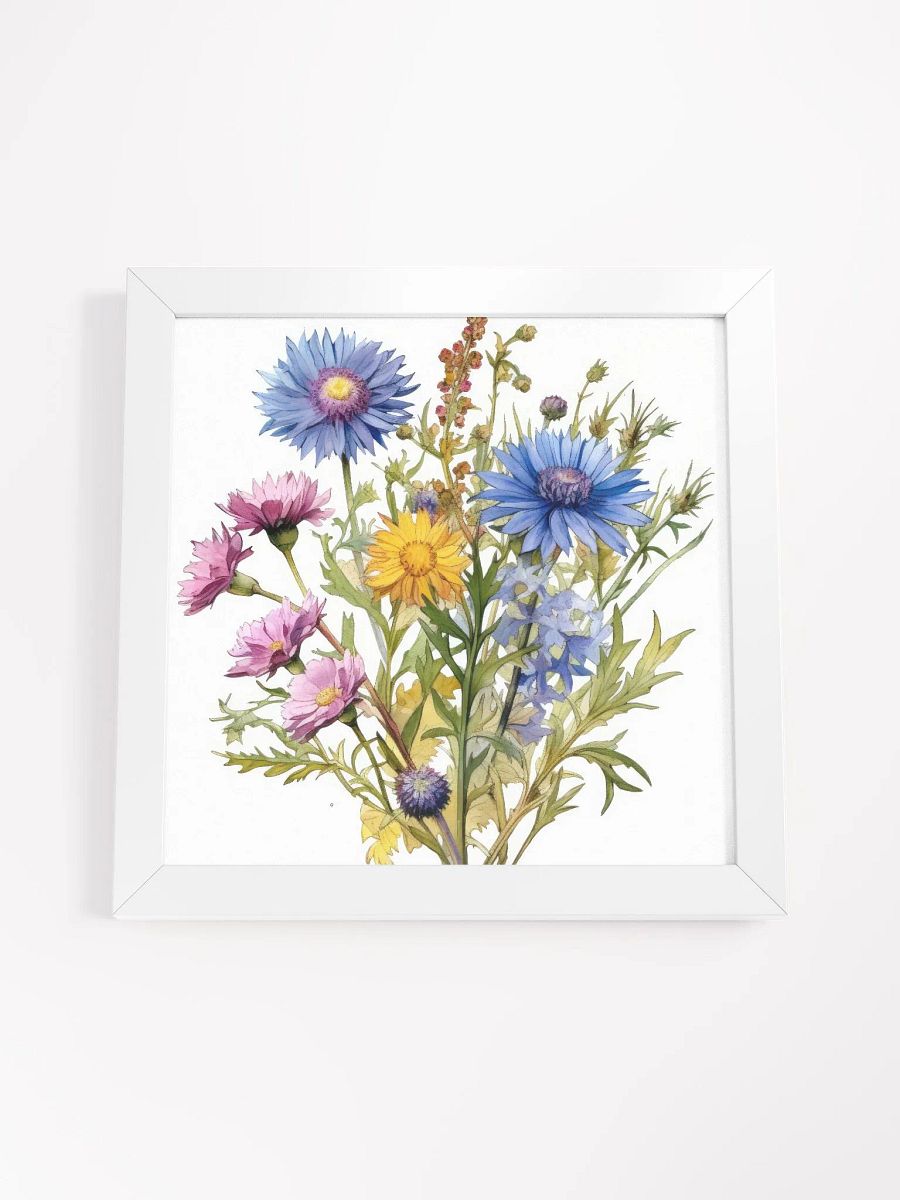 Bachelor Buttons Bouquet Watercolor Wall Art product image (24)