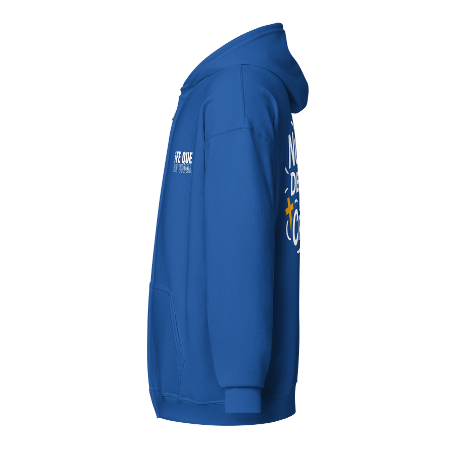 Sudadera Unisex con Capucha y Cremallera | Nunca dejaré de creer product image (3)