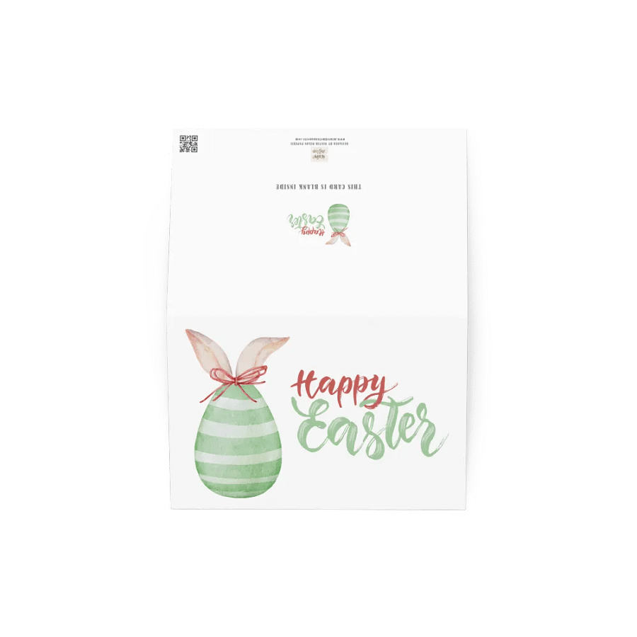Bunny and Egg Happy Easter Card product image (3)