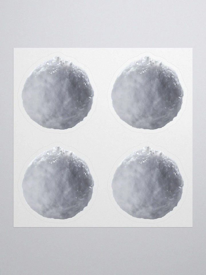 4x Snowball Stickers product image (1)