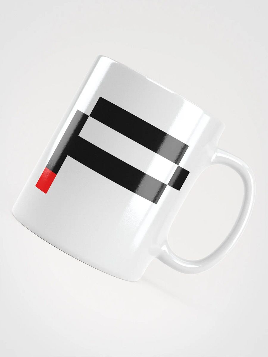 Pix Stitch 'P' White Glossy Mug product image (5)