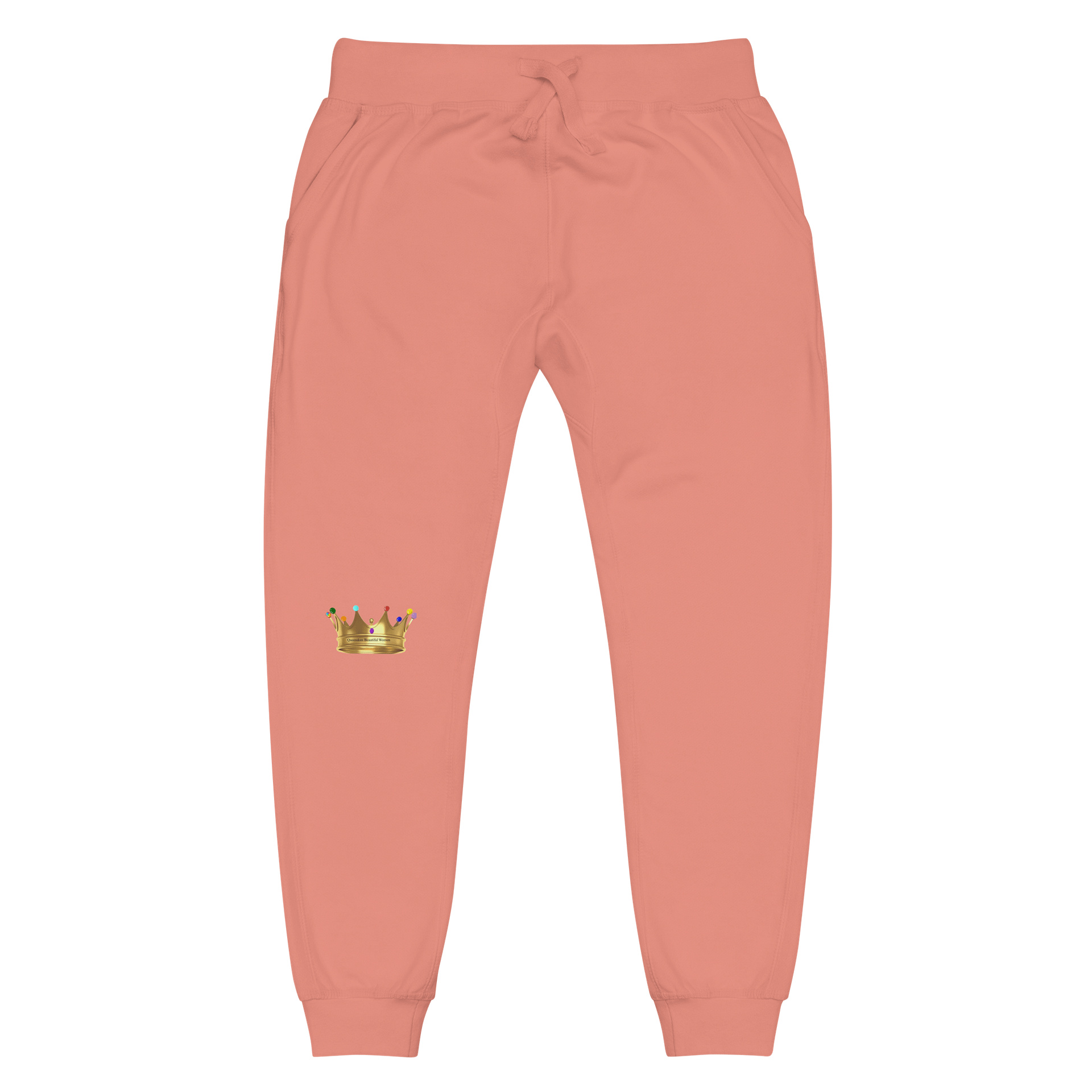 Queendom Beautiful Women Gemstone Crown Soft Joggers /Pink (TM) product image (1)