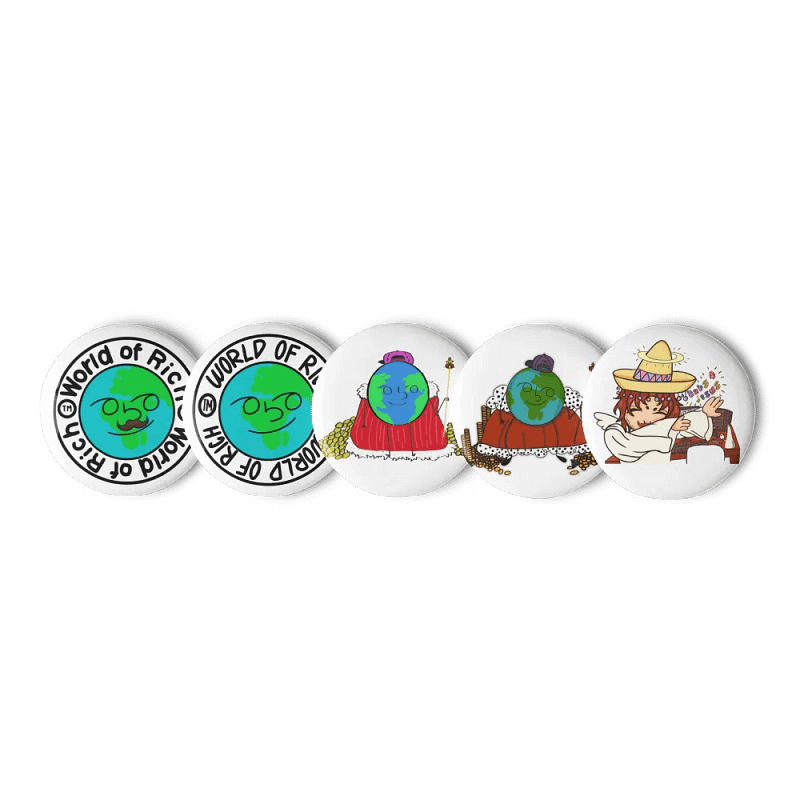 worldofrich Logo Pins + Bonus Pin