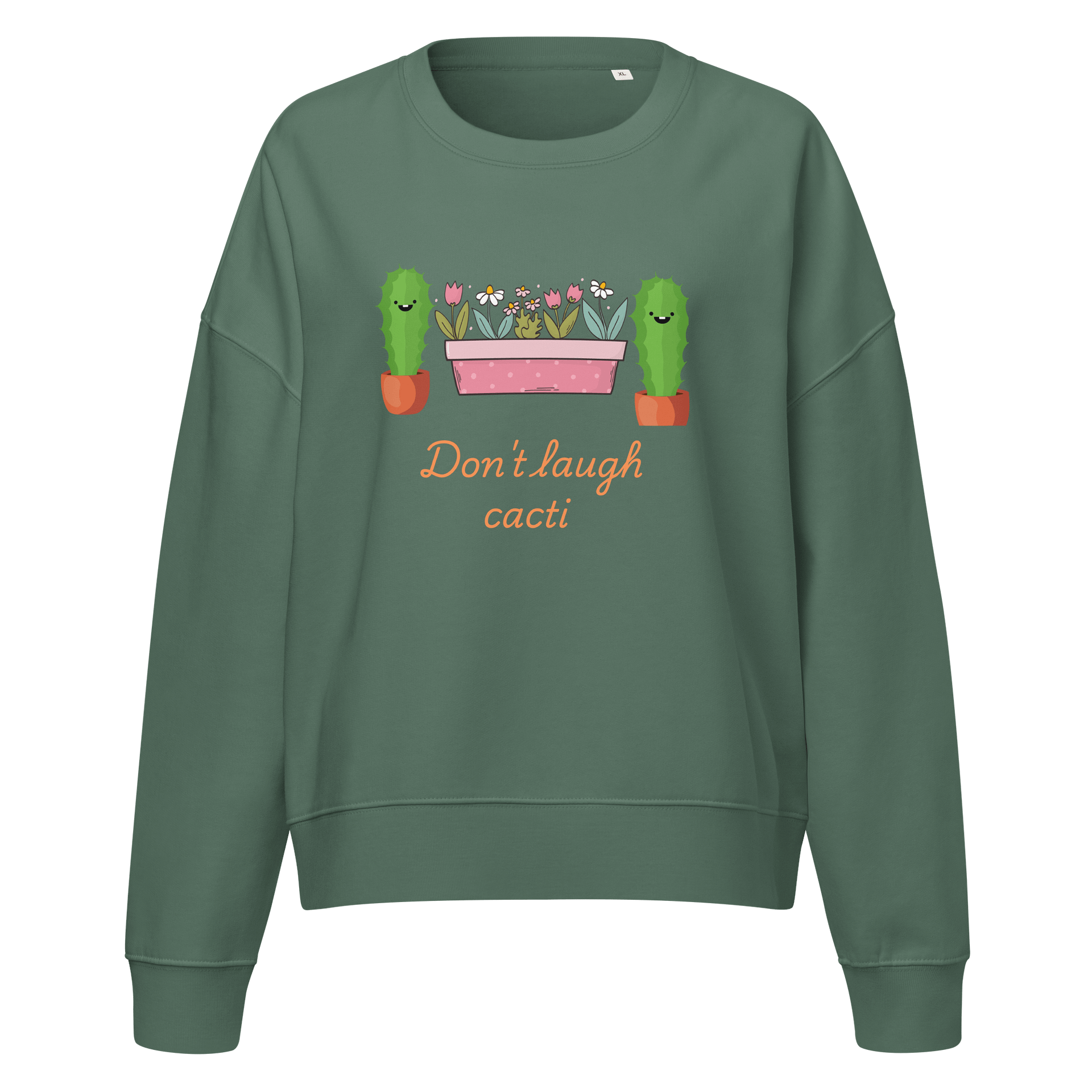 Cheerful Cacti & Floral Delight Sweatshirt product image (1)