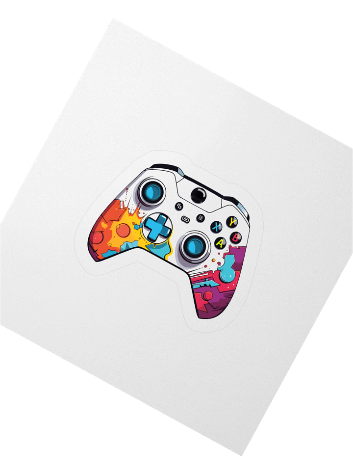 Retro Splash Gaming Controller Stickers product image (6)