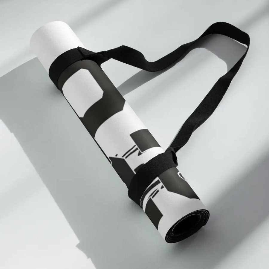 Black HApex Gear Black Logo Yoga Mat by Allcolor product image (6)