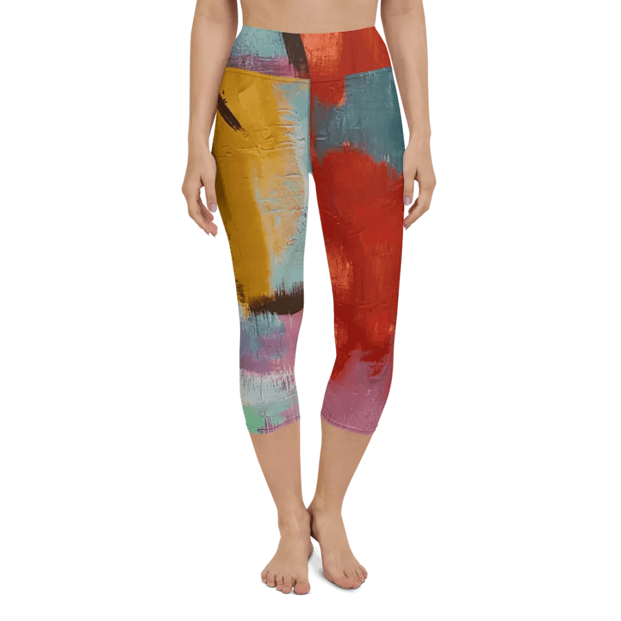 original artwork printed on yoga leggings, workout with style product image (4)