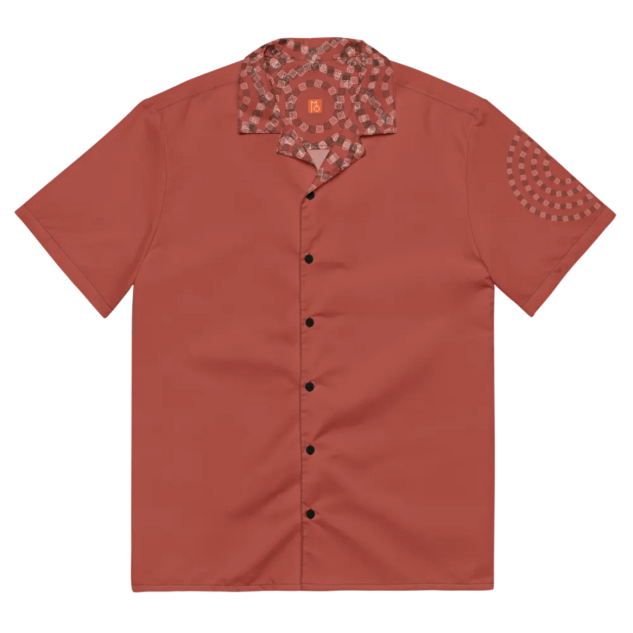 Optical Sun Icon / MO Hawaiian Shirt / Red product image (3)