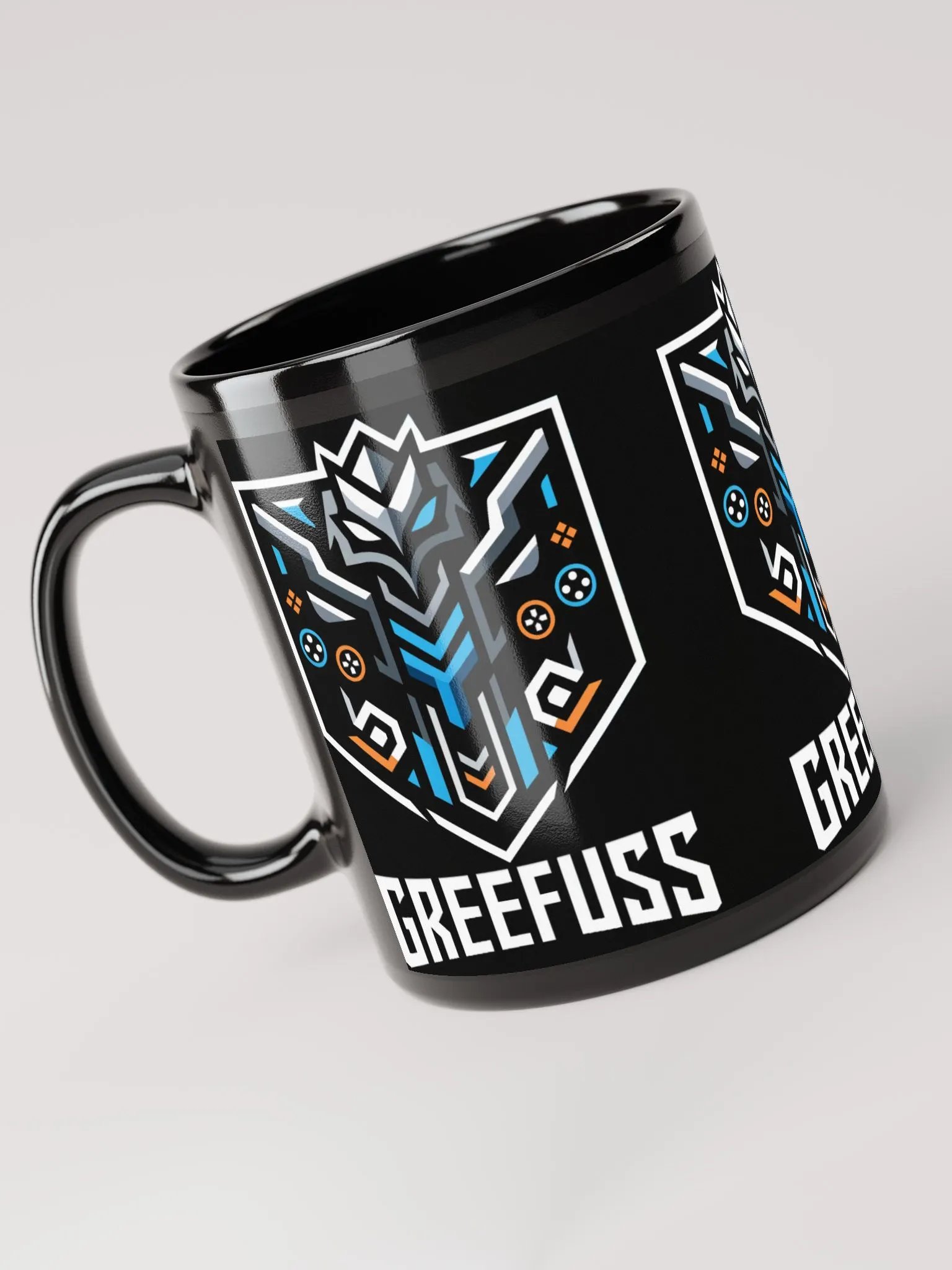 Futuristic owl Identity Glossy Mug product image (3)
