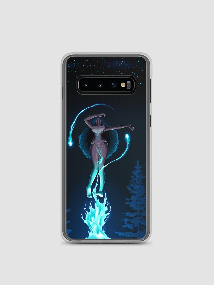 Anime Tribal Girl Phone Case: Enchanting Forest Flames for Samsung product image (1)
