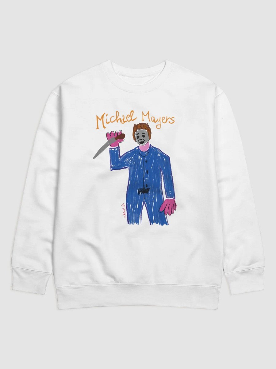 🔪 "MAYERS" CreepyKids Unisex Sweater Horror Halloween Slasher Art Print 🎃 product image (1)