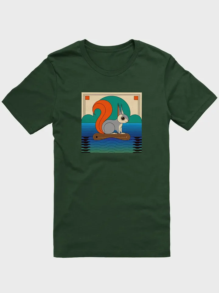 Super Soft and Flattering Tee: Art Deco Squirrel Design product image (1)