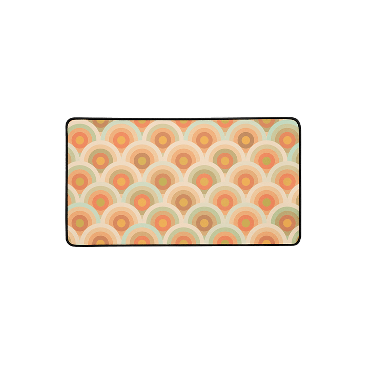 Retro Scalloped Earthy Desk Mat product image (2)