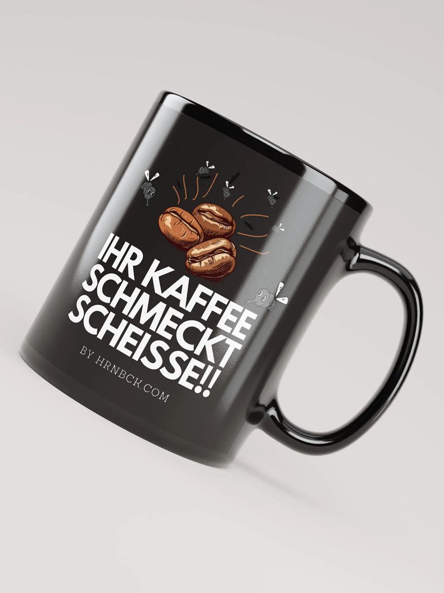 HRNBCK MUG – Scheiss Kaffee Black Edition product image (7)
