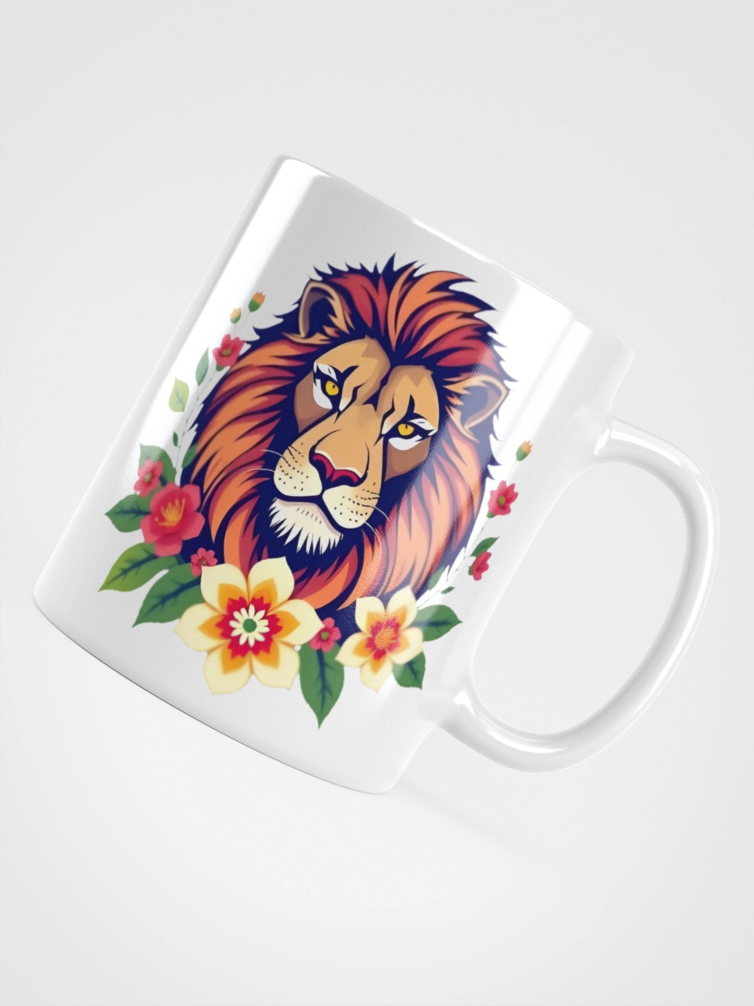 Floral Lion Mug product image (12)
