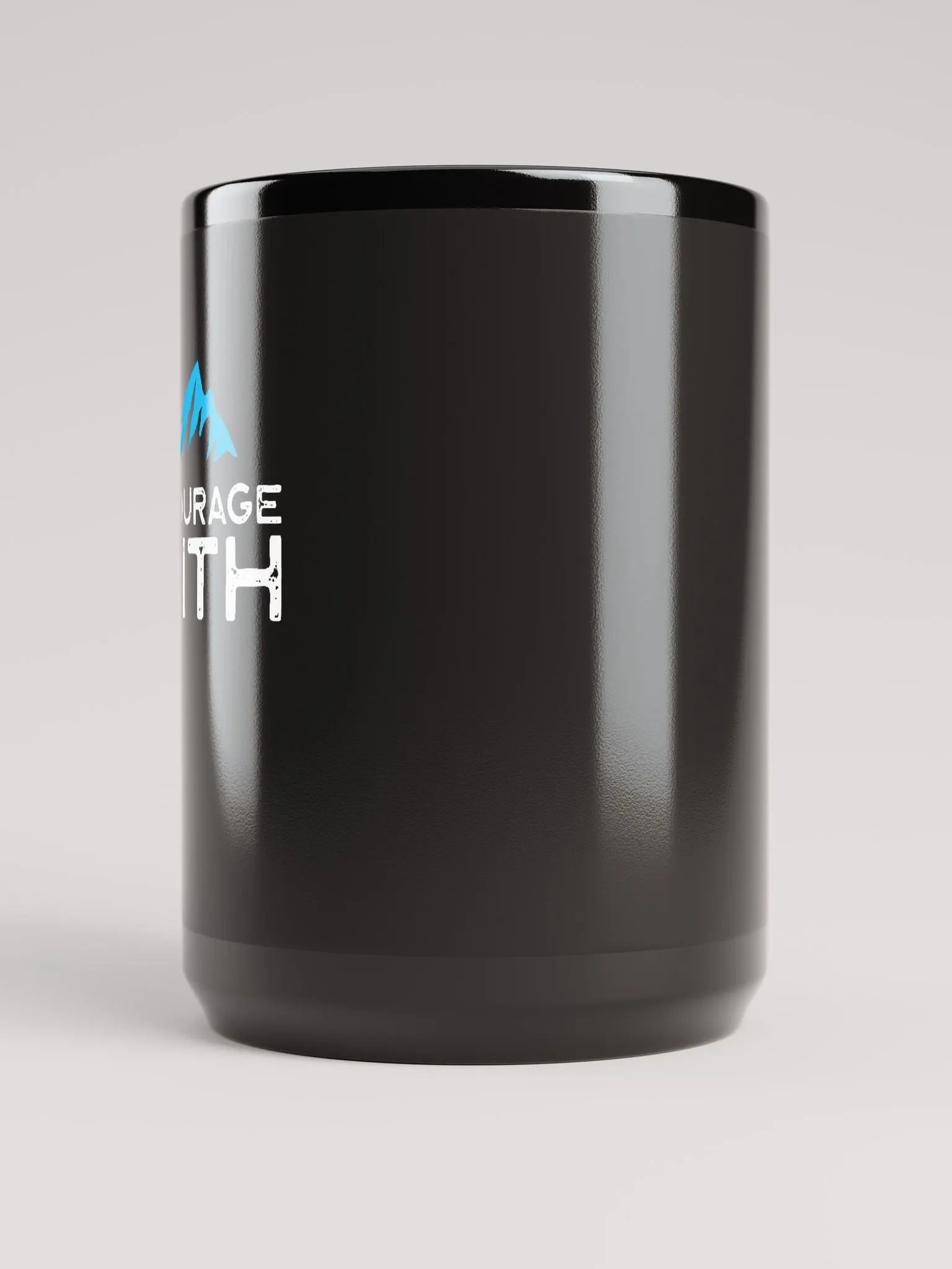 Encourage Faith Black Glossy Mug product image (6)