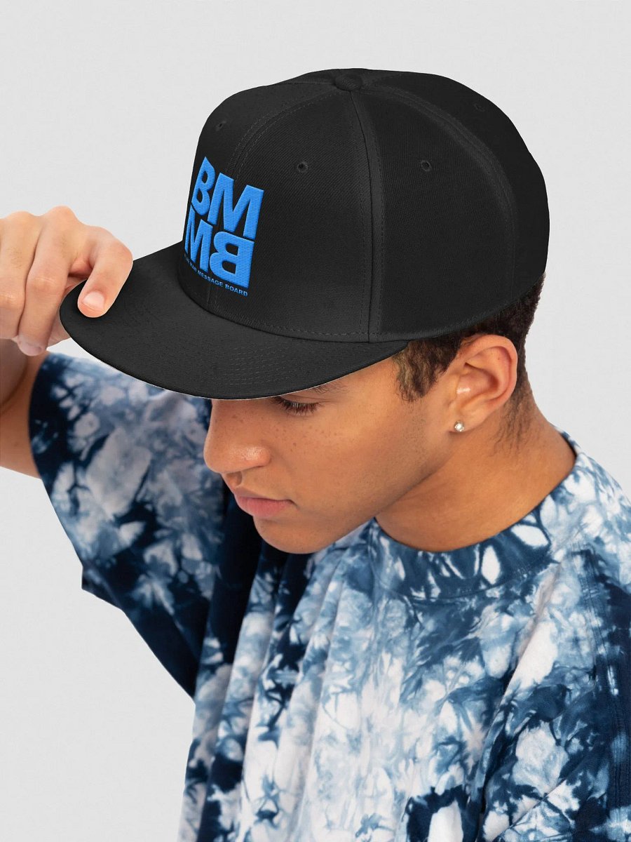Blue Man Message Board Logo Embroidered Snapback Cap product image (7)