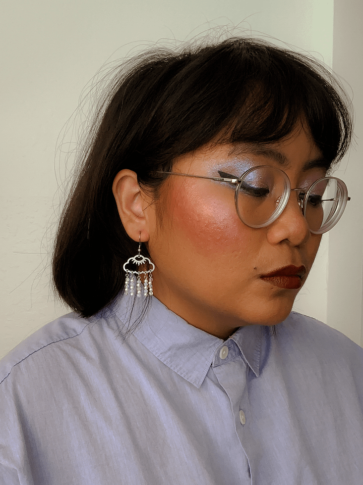 Raincloud - Moonstone earrings product image (2)