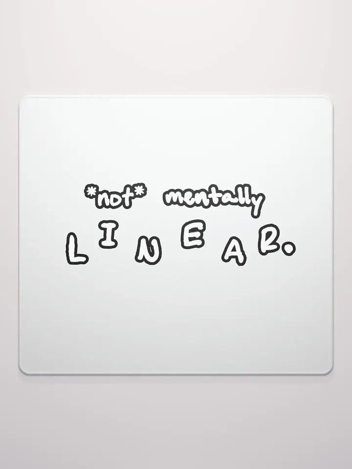 *not* mentally linear (lined design) mouse pad product image (2)