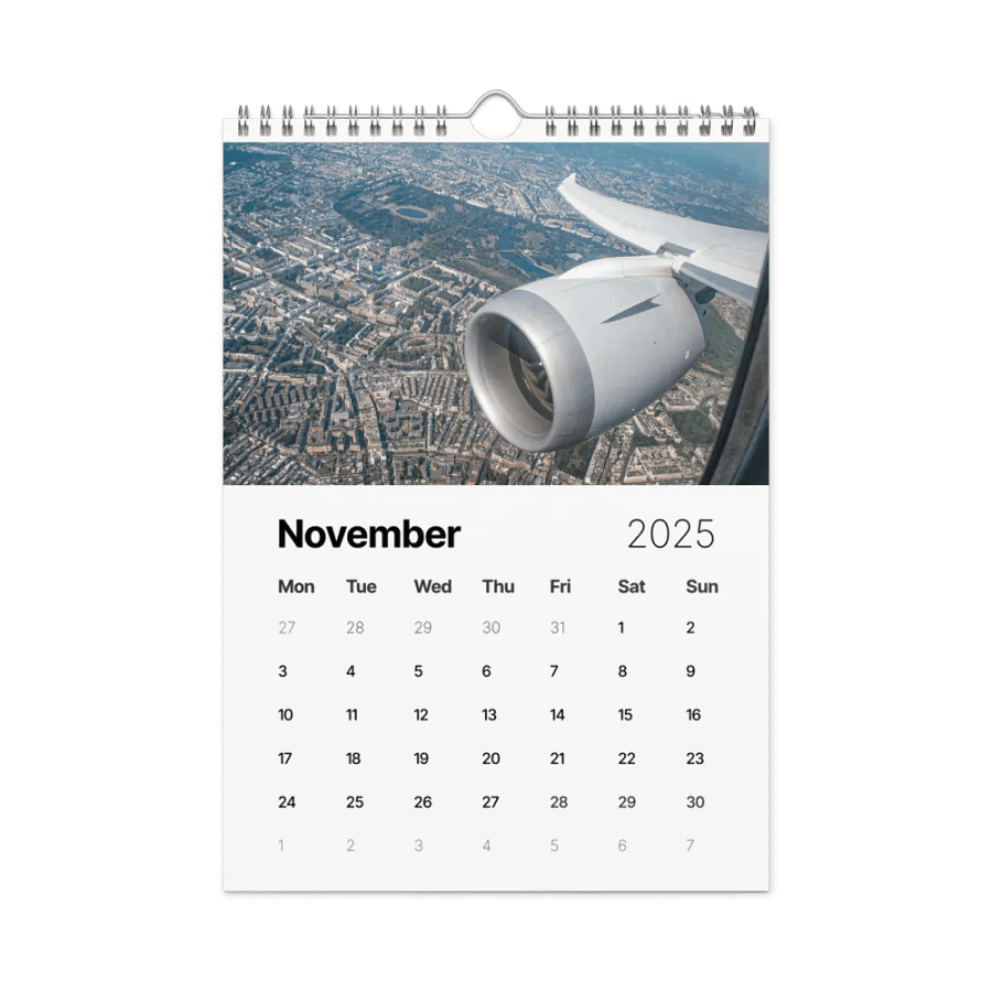 2025 Wall Calendar - Best Of: Wing Views - (A3 or A4) product image (11)