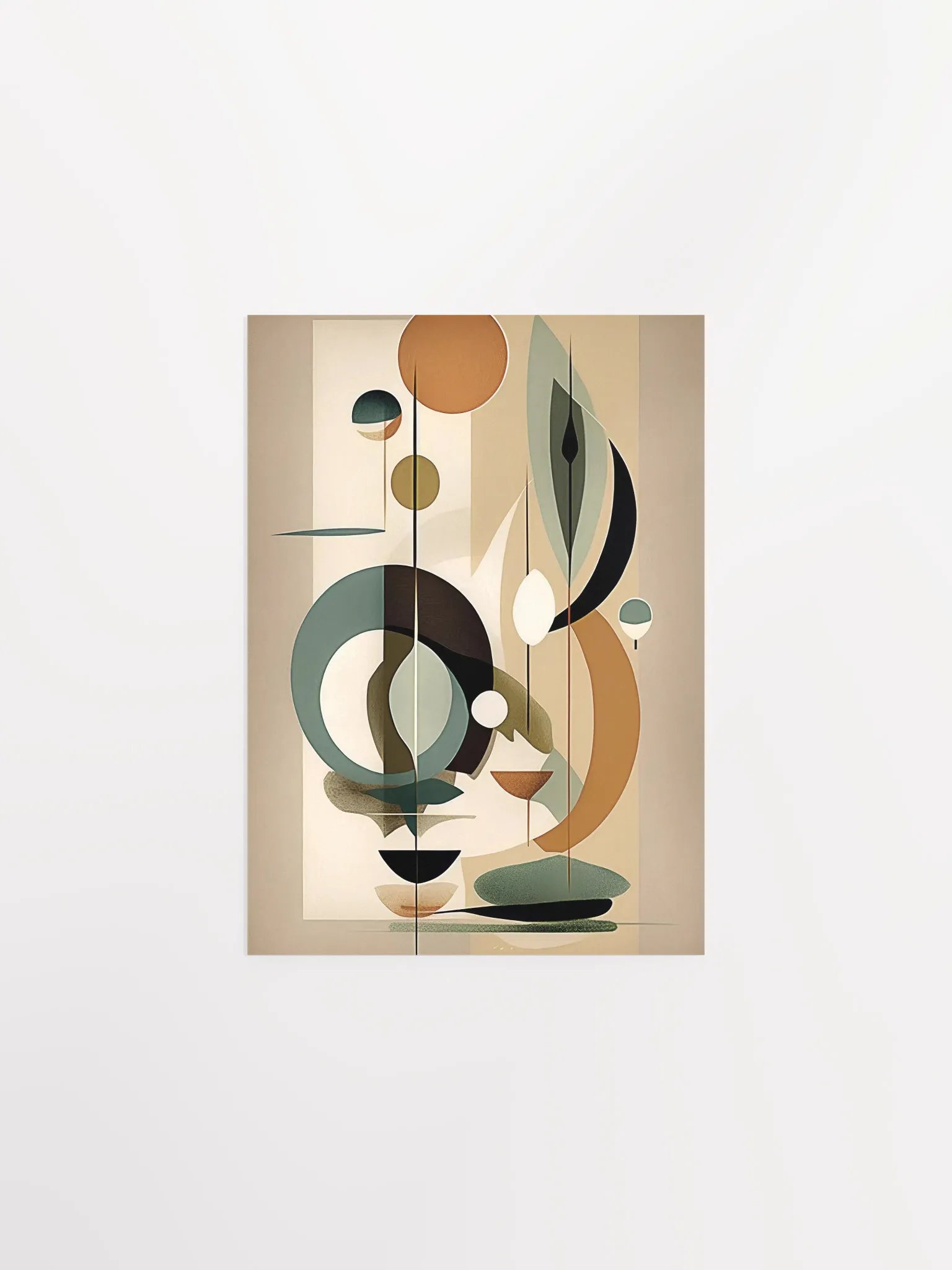 Harmonious Geometric Fusion Poster product image (1)