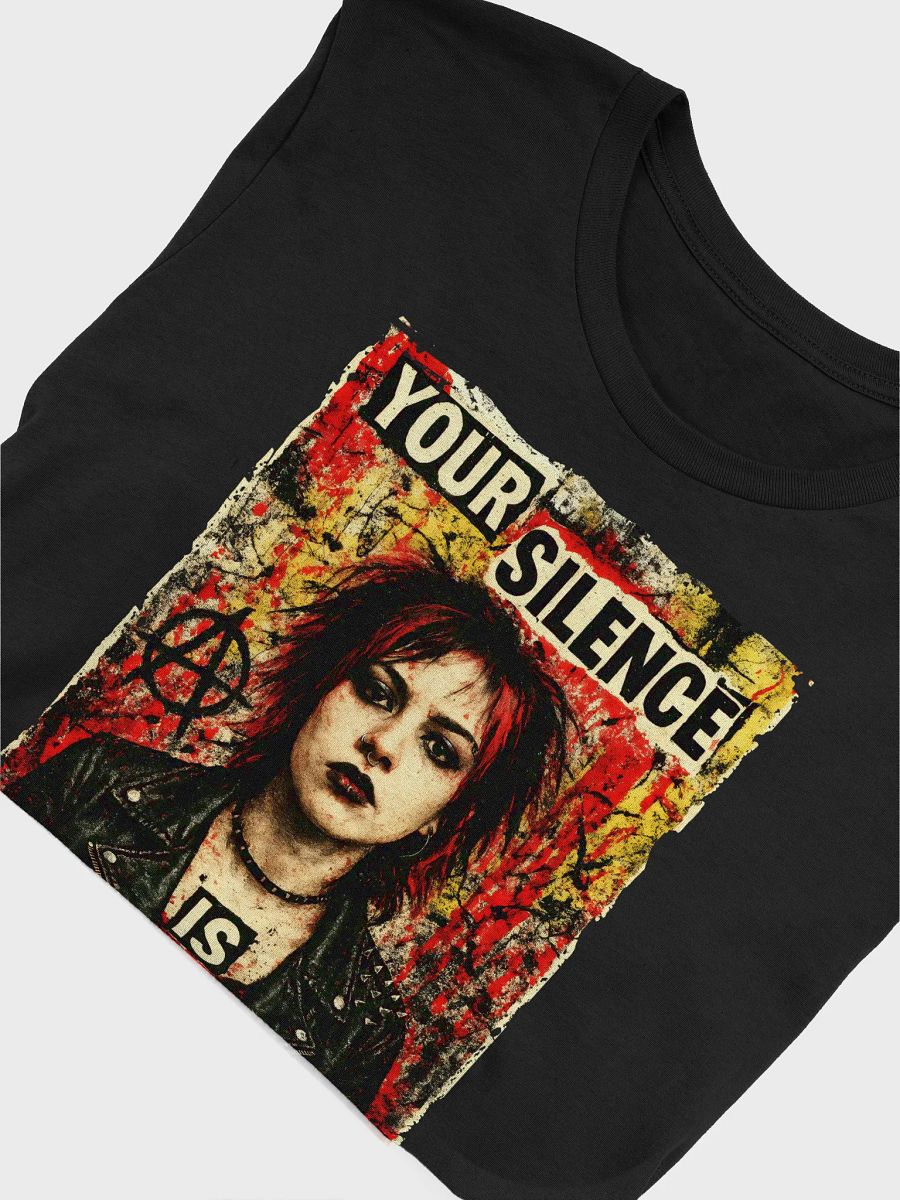 "Your Silence Is Their Power" 90s Punk Distressed Graphic T-Shirt product image (4)