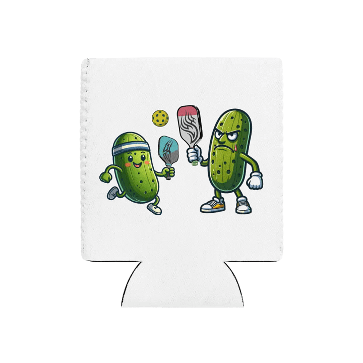 Pickleball Battle Pickle Party Can Cooler product image (1)