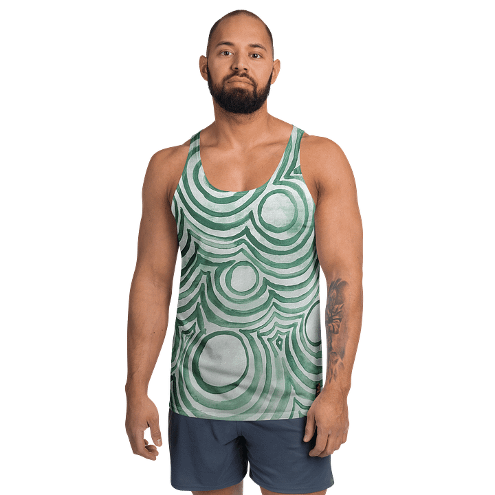 "Green Swirl" Men's Tank Top product image (1)