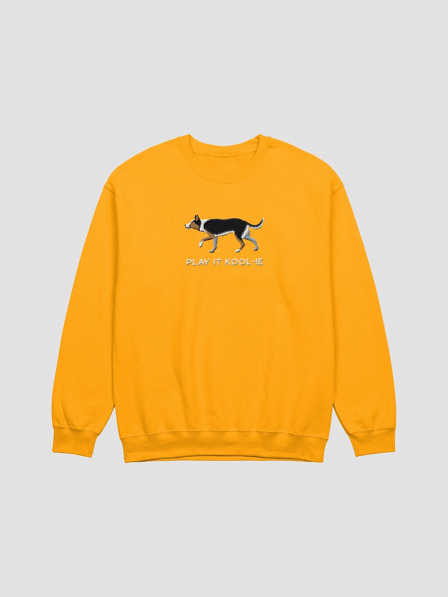 Play It Kool-ie Sweatshirt (Embroidered) of an Australian Koolie(Tricolor) product image (16)