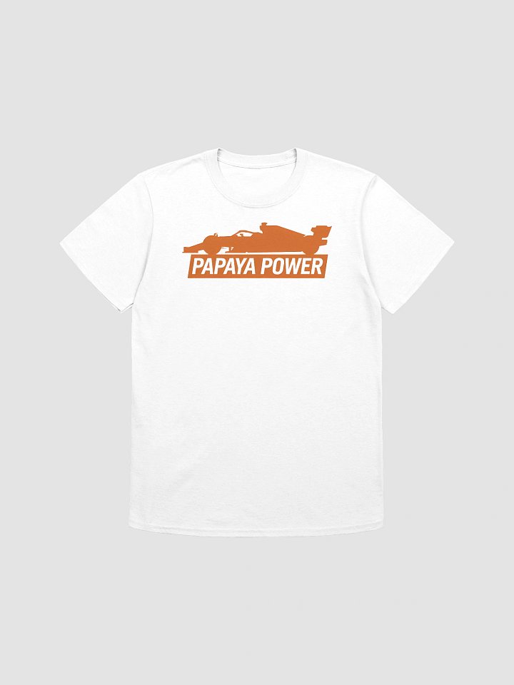 Papaya Power McLaren F1 Car Silhouette T-Shirt - Iconic Motorsport Fan Gear product image (1)
