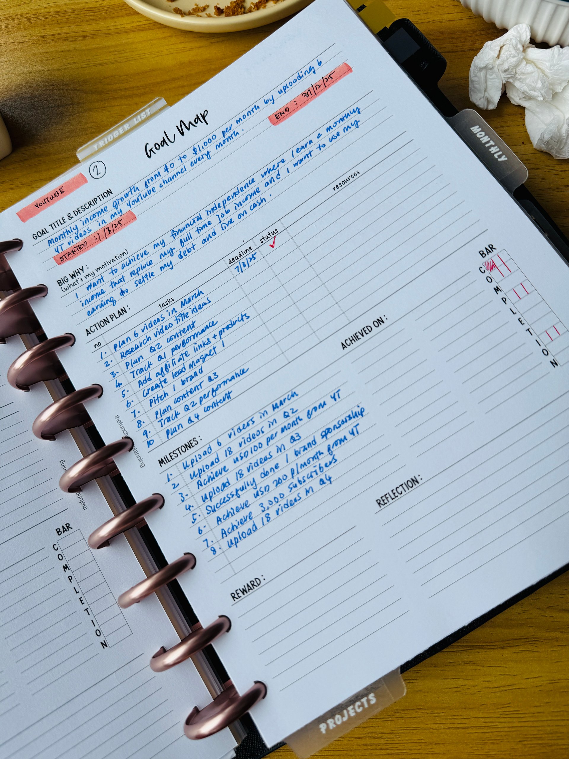 Conquer your New Year | SMART Goal Planner Guide | HP Classic Size product image (5)