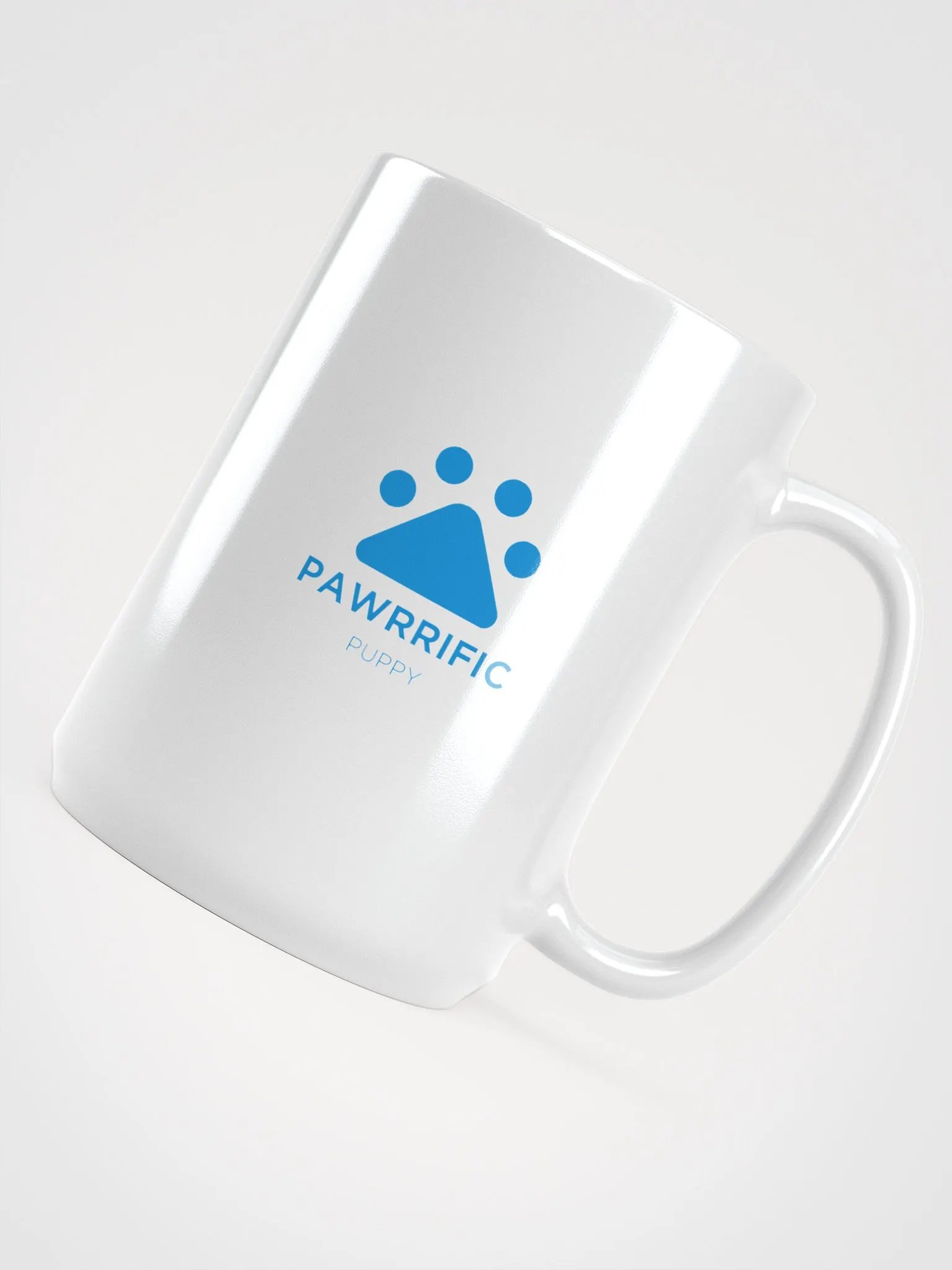 Pawrrific Puppy Logo White Glossy Mug product image (4)
