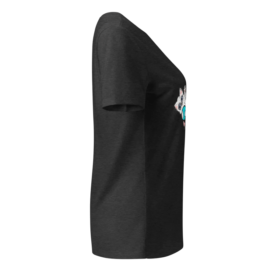 Bella+Canvas Women's Relaxed V-Neck T-Shirt: Luigi & Ariel Logo product image (30)
