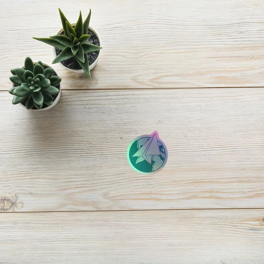 Nomadic Activist Logo Holographic Sticker product image (8)