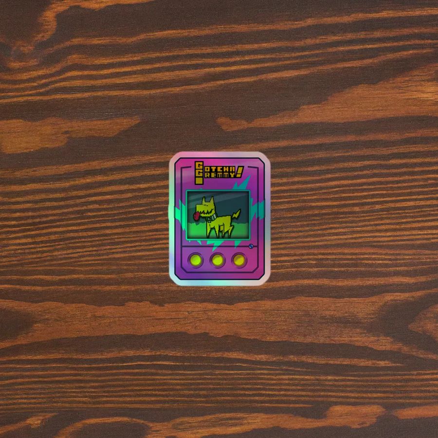 Gotcha Gremmy! [RARE Pink/Teal] - Sticker product image (3)