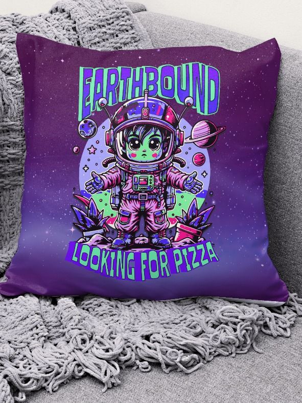 Cosmic Pizza Quest Pillow product image (1)