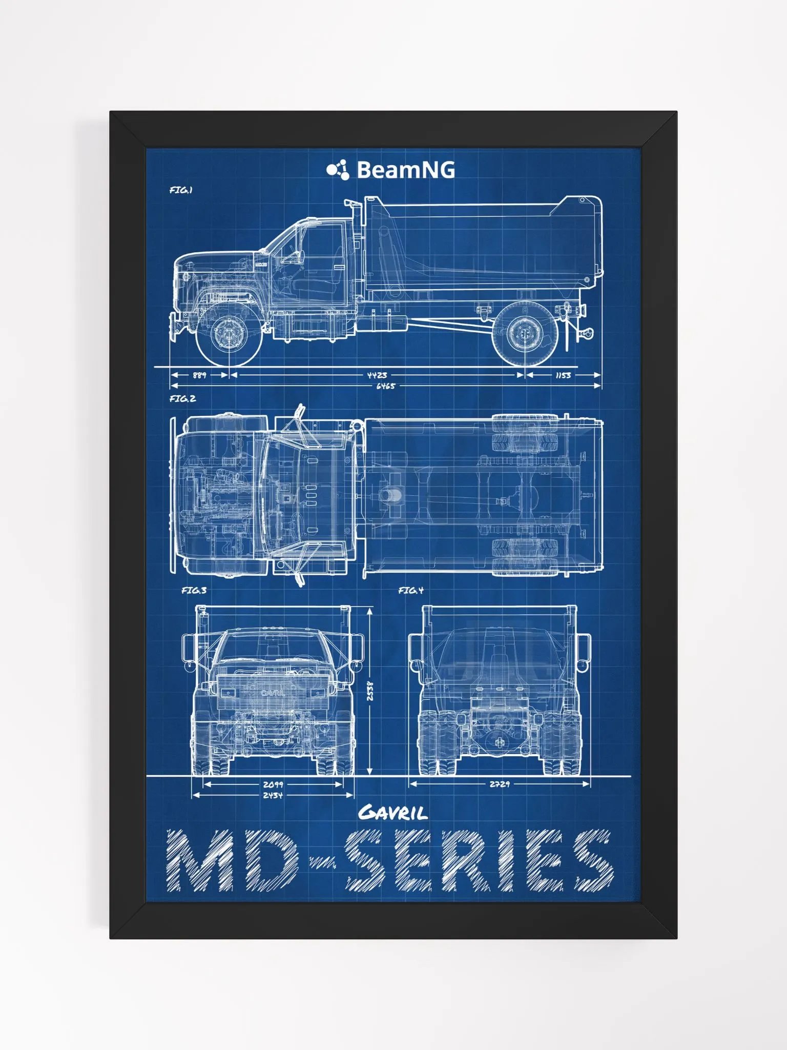 Framed Poster: Gavril MD-Series Blueprint product image (1)