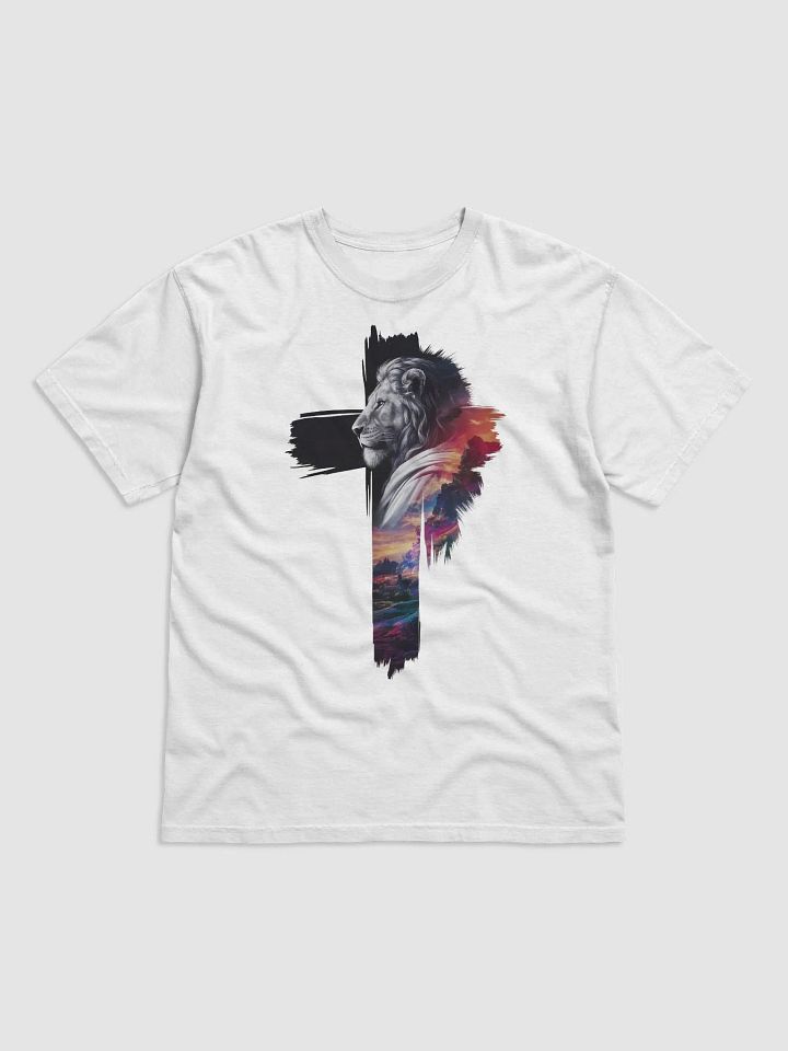 "Faithful Strength" Lion and Cross T-Shirt product image (2)