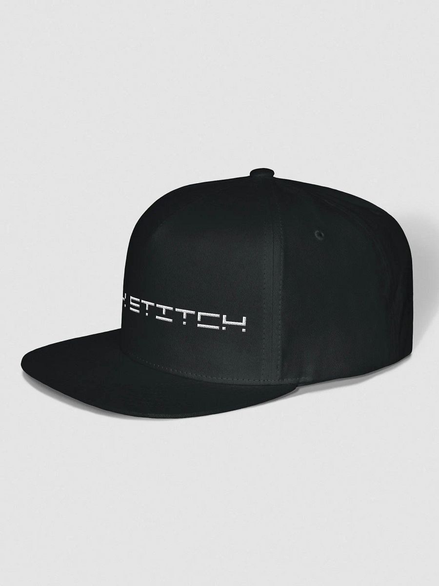 Pix Stitch White Flat Snapback Cap product image (7)