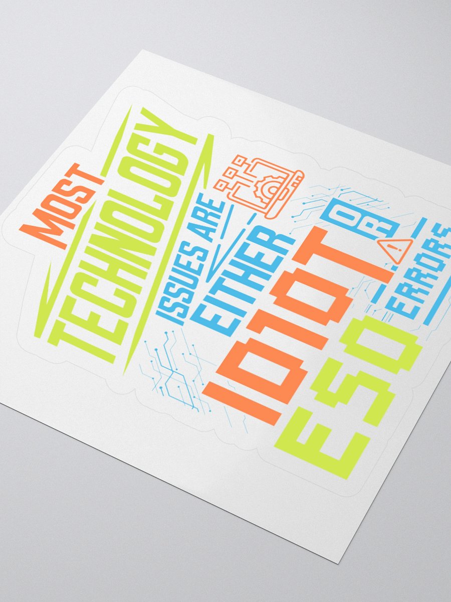 ID10T or ESO Kiss Cut Sticker product image (3)
